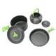 thumbnail image 5 of Juego de ollas para acampar al aire libre con vajilla, utensilios de cocina antiadherentes para acampar, para Picnic, pesca, verde, 5 of 10