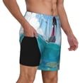 thumbnail image 2 of KLL Lighthouse Sea Port for Mens Swim Trunks Quick Dry Swim Shorts with Built-in Compression Liner Funny Swimwear Bathing Suits-XX-Large, 2 of 6