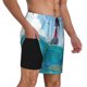 thumbnail image 2 of Balery Lighthouse Sea Port Bañador para hombre, shorts de playa de secado rápido con entrepierna y forro de compresión-XX-Large, 2 of 6