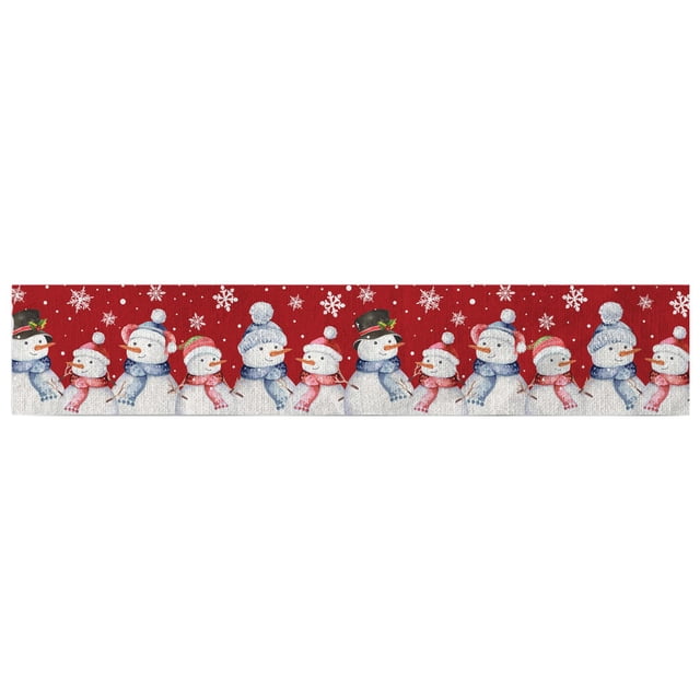 Caminos de mesa de invierno BLESIY decoración de mesa 33x183cm Estilo D