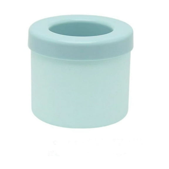 Ice Cube Maker Silicone Bucket with Lid Makes Small Size Nugget Ice Chips for Soft Drinks, Cocktail Ice, Crushed Ice Maker Bucket Ice Tray Silicon Ice Cube Molds Cylinder Ice Blue/ Home Essentials