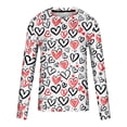 thumbnail image 5 of biudgviw Long Sleeve Shirts for Men Valentines Day Heart Print Graphic Tees Workout Casual Festival Crewneck Tops Gifts for Men, 5 of 5