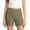 Army Green, variant on WCJM Women's Soft Sleep Shorts Plus Size Cotton Pajama Bottoms Summer Lightweight Lounge Shorts with Drawstring and Side Pockets