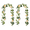Flower Garlands (2 Pcs)#4, variant on 1Pcs 70.8in champagne-colored Flower Garland Fake Rose Vines for Tea Party Mother's Day Decorations Faux Artificial Floral Garland Hanging Rose Ivy for Wedding Arch Ceremony Outdoor Wall Decor