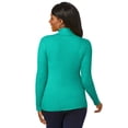 thumbnail image 3 of Jessica London Women's Plus Size Ribbed Cotton Turtleneck Sweater, 3 of 4