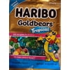 New Limited Edition Haribo ESF27 Goldbears Gummi Bears Tropical Flavors: Pineapple, Kiwi, Passion Fruit, Paradise Punch. 4oz Share Size