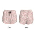 thumbnail image 3 of Yiaed Floral Retro Style Print Women's Running Shorts with Liner 3 Zipper Pockets Elastic Workout Athletic Gym Yoga Shorts-X-Large, 3 of 7