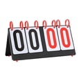 thumbnail image 3 of S SERENABLE Flip Scoreboard Portable Scoreboard for Coaches Baseball Tennis Ball 4 Digits 37x17.5cm, 3 of 9
