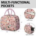 thumbnail image 6 of Womens Pink Christmas Nutcracker Pattern Lunch Box for Work,Insulated Lunch Bag for Women,Loncheras Para Mujer,Leakproof Adult Lunch Bag for Work,Beach,Travel,Picnic,Camping, 6 of 7