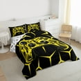thumbnail image 3 of Castle Fairy Video Game Twin Comforter Sets,Abstract Geometric Gamepads Bedding Set, 3 of 8