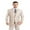Tan, variant on Men's Three Piece Vested Modern Fit Two Button Suit