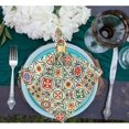 thumbnail image 5 of GZHJMY Gorgeous Colorful Moroccan Pattern Cloth Napkins, Set of 1 20 x 20 Inch Soft & Comfortable Polyester Dinner Napkins for Family, Home, Restaurant, Weddings, Parties, 5 of 5