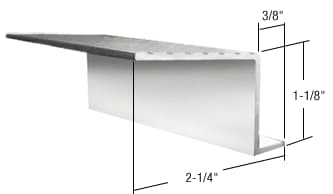 CRL Mill Aluminum 74" x 5-1/4" Retractable Screen Door In-Sill adaptor 
