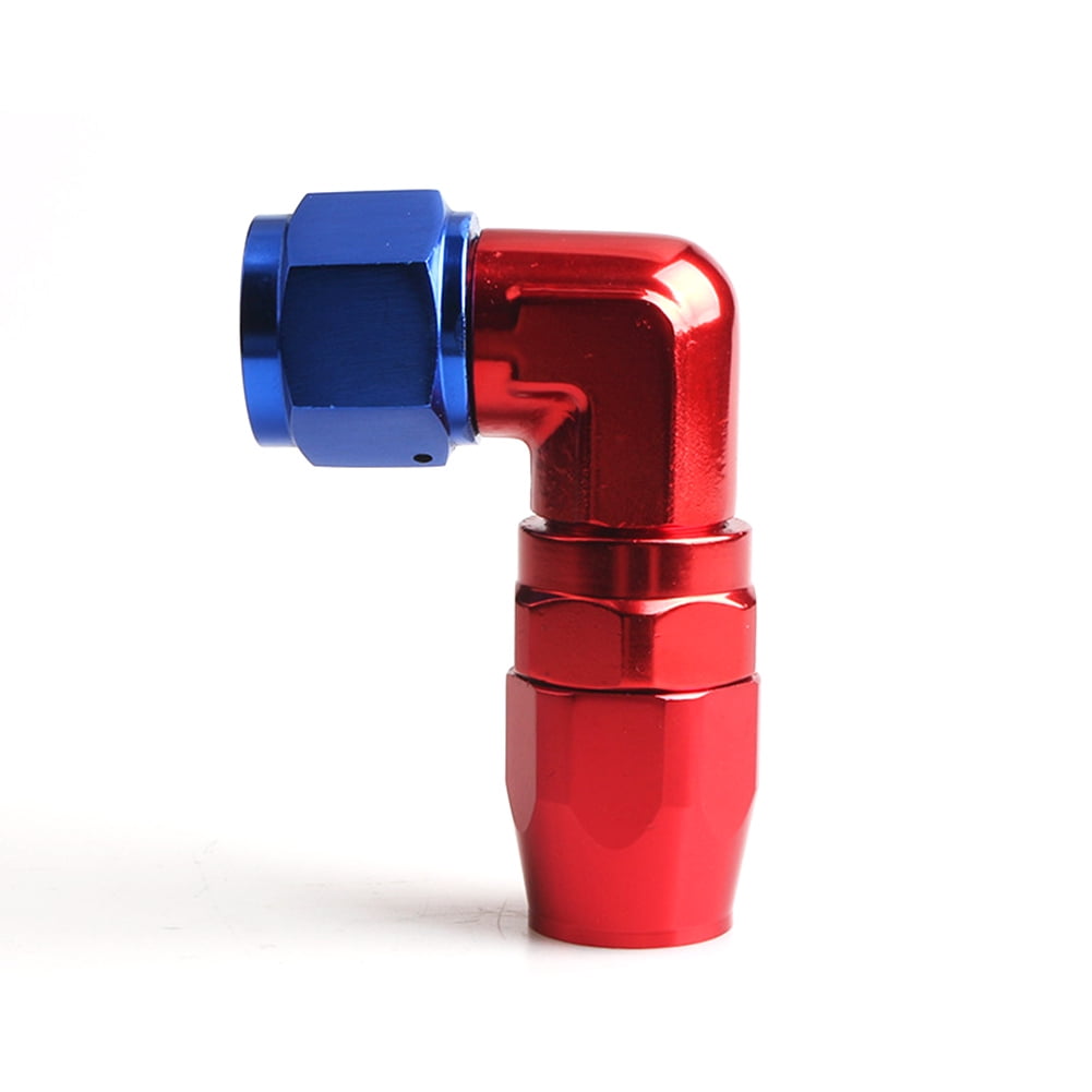2PCS AN6/8/10-6AN Red-Blue Universal 90 Degree Swivel Hose End Fitting/Adaptor 2PCS AN6/8/10-6AN Red-Blue Universal 90 Degree Swivel Hose End Fitting/Adaptor