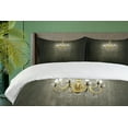 thumbnail image 4 of Ambesonne Vintage Duvet Cover Sets, Classic Dark Chandelier, 2-King, Grey and Yellow, 4 of 7
