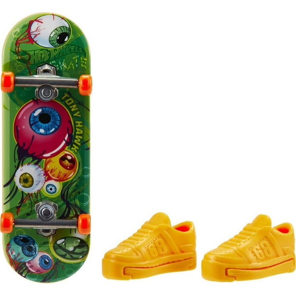 Hot Wheels Skate Tony Hawk Fingerboard & Skate Shoes, Toy for Kids ...