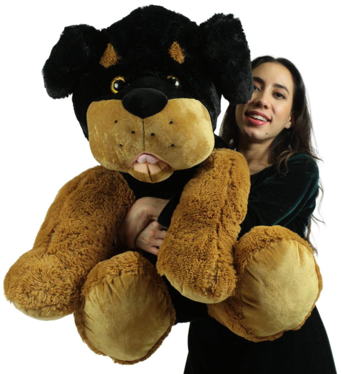 Jumbo Stuffed Rottweiler 30 Inches Soft 
