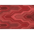 thumbnail image 1 of Ahgly Company Indoor Rectangle Patterned Red Area Rugs, 7' x 9', 1 of 1