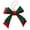Watermelon Red1, variant on Elegant Fabric Bow Hanging Ornament With Drop Charms Indoor Xmas Home Party Tree Decor