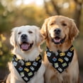 thumbnail image 2 of Dog Bandana 2 Pack,Retro Consoles Games Icons Black Pattern Bandanas for Dogs,Cat Bandana,Small/ Large Dog Bandana 2 Size,Dog Bandanas Girl Boy, 2 of 6