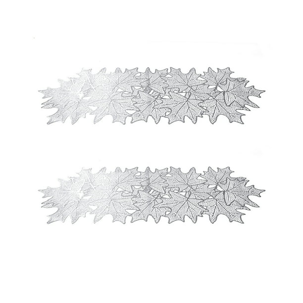 Pvc Para Mesa, Aislamiento Térmico, Para Escritorio, Con Hojas Huecas, Para Escritorio, Elegante, Para Mesa De Comedor, Hogar, Restaurante, Cocina, Boda, Decoración De Fiesta 2 Manteles Individuales Yuarrent HA026462-01