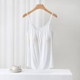 thumbnail image 1 of SDNall Blouse Femme Unie Décontractée Mode Col Rond Régulière Sans Manches Vêtements de Nuit Hauts, 1 of 9
