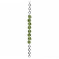 thumbnail image 2 of Galaxy Gold 1.55 Carat 14k Solid White Gold Bracelet Natural Peridot, 2 of 3
