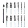 thumbnail image 3 of Bore Cleaning Brush, Bore Brushes Corrosion Resistance 1/4 Hex Shank Multifunctional Stainless Steel With 15cm Extension Rod For Household Brass Wire Yellow,Steel Wire Silver,Nylon, 3 of 8