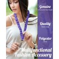 thumbnail image 3 of Teacher Scrunchie Lanyards for ID Badges Keys Cute Neck Stretchy Lanyards Retractable Keychain Holder for Women Ladies, 3 of 14