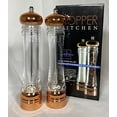 thumbnail image 2 of Copper Kitchen Inspired Home 10.5\" Salt & Pepper Mill Set Copper Clad Acrylic, 2 of 3
