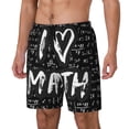 thumbnail image 2 of Haiem I Love Math Men'S Quick-Dry Swim Trunks: Comfortable Beach Shorts With Mesh Lining And Pockets - Ideal For Swimming And Sunbathing Small, 2 of 9