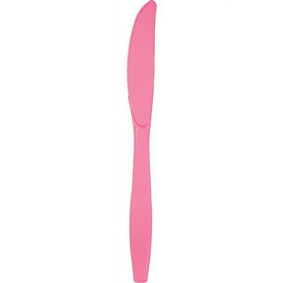 Touch of Color Premium Plastic Knives, Candy Pink, 24 Ct