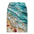thumbnail image 6 of HAPIMO Men Swim Trunks with Compression Liner 9" Beach Shorts Quick Dry Board Shorts Hawaiian Bathing Mesh Lining Shorts Summer Outdoor Swimsuit Shorts Casual Outings Travel Shorts Sky Blue Large, 6 of 6