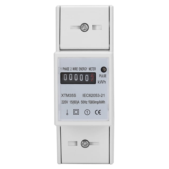 Medidor electrónico de K Wh, medidor eléctrico XTM35S 220V Digital 2P K Wh, diseño fácil de usar