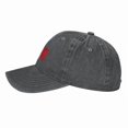 thumbnail image 2 of Canada Flag Baseball Cap Vintage Soft Washed Denim,Golf Dad Hat Adjustable Trucker Hats for Men Women Unisex Adult,Deep Heather, 2 of 6