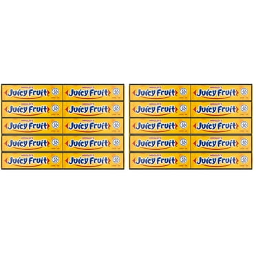 2 x - Juicy Fruit Gum WRIGLEY'S Chewing Gum Bulk Pack, 5 Stick (Pack of 80)