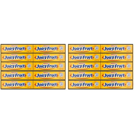 2 x - Juicy Fruit Gum WRIGLEY'S Chewing Gum Bulk Pack, 5 Stick (Pack of 80)