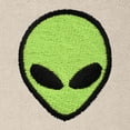 thumbnail image 2 of Dalix Alien Embroidery Relaxed Hoodie Soft Fleece Sweatshirt Fit Lounge Mens in Beige XL X-Large, 2 of 4