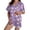 Beige, variant on SAZBJOJN Women's Halloween Pajama Sets Collared Short Sleeve Top and Shorts Pumpkin Ghost Print 2 PC Loungewear Pajamas for Women Matching Home Sleep Night Purple S