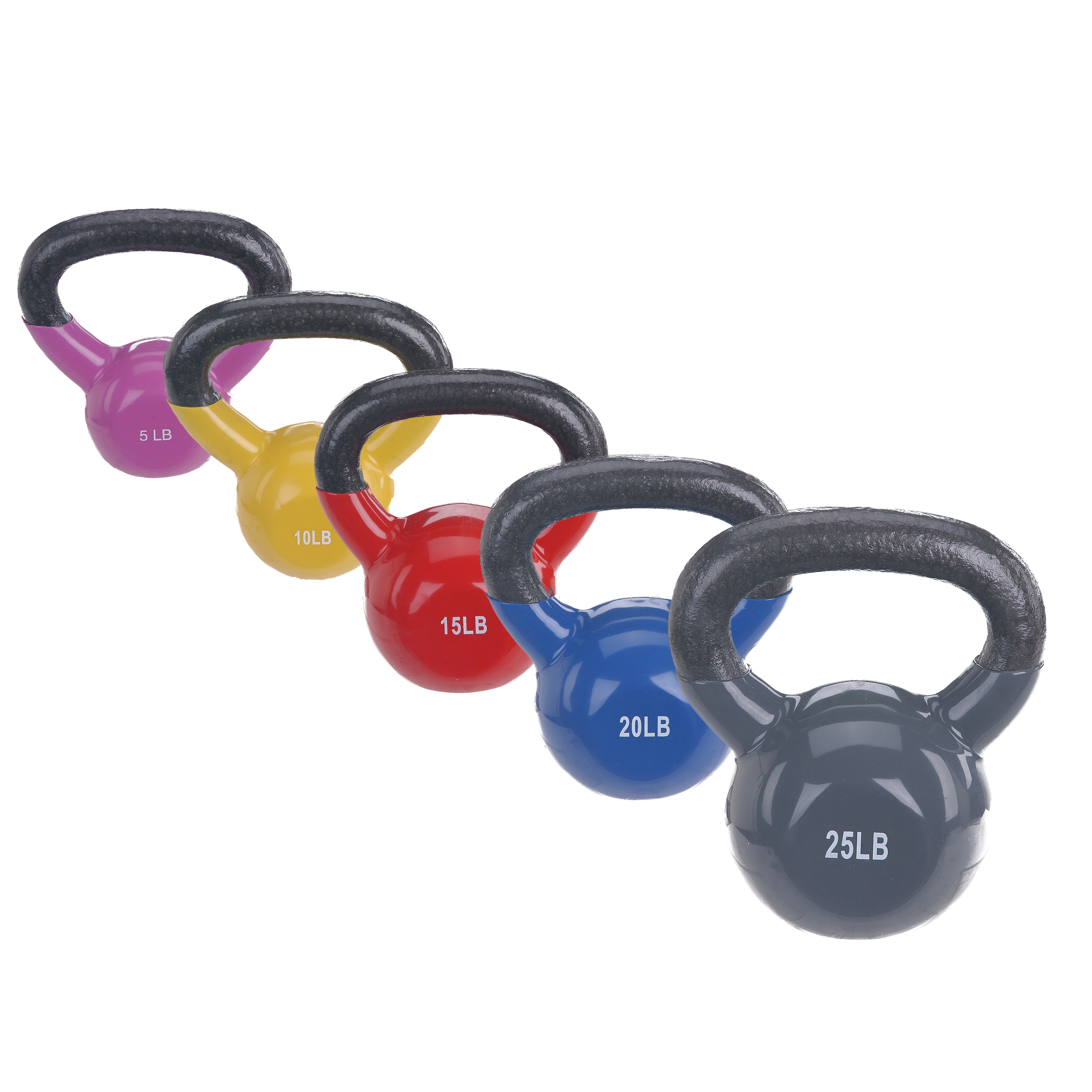 Sunny Health & Fitness 5lb Vinyl Kettlebell Pink photo 7
