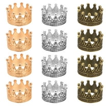 Masteelf 12pcs Vibrant Miniature Crowns For Dollhouse Accessories With Cute Design Kids' Role Play Crowns For Party Decorations And Diy Crafts