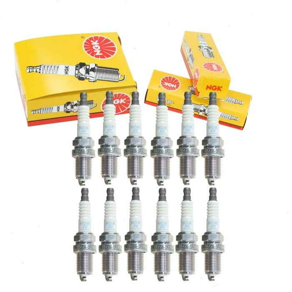 12 pc NGK Standard Spark Plugs compatible with Mercedes-Benz C280 2.8L V6 1999-2000
