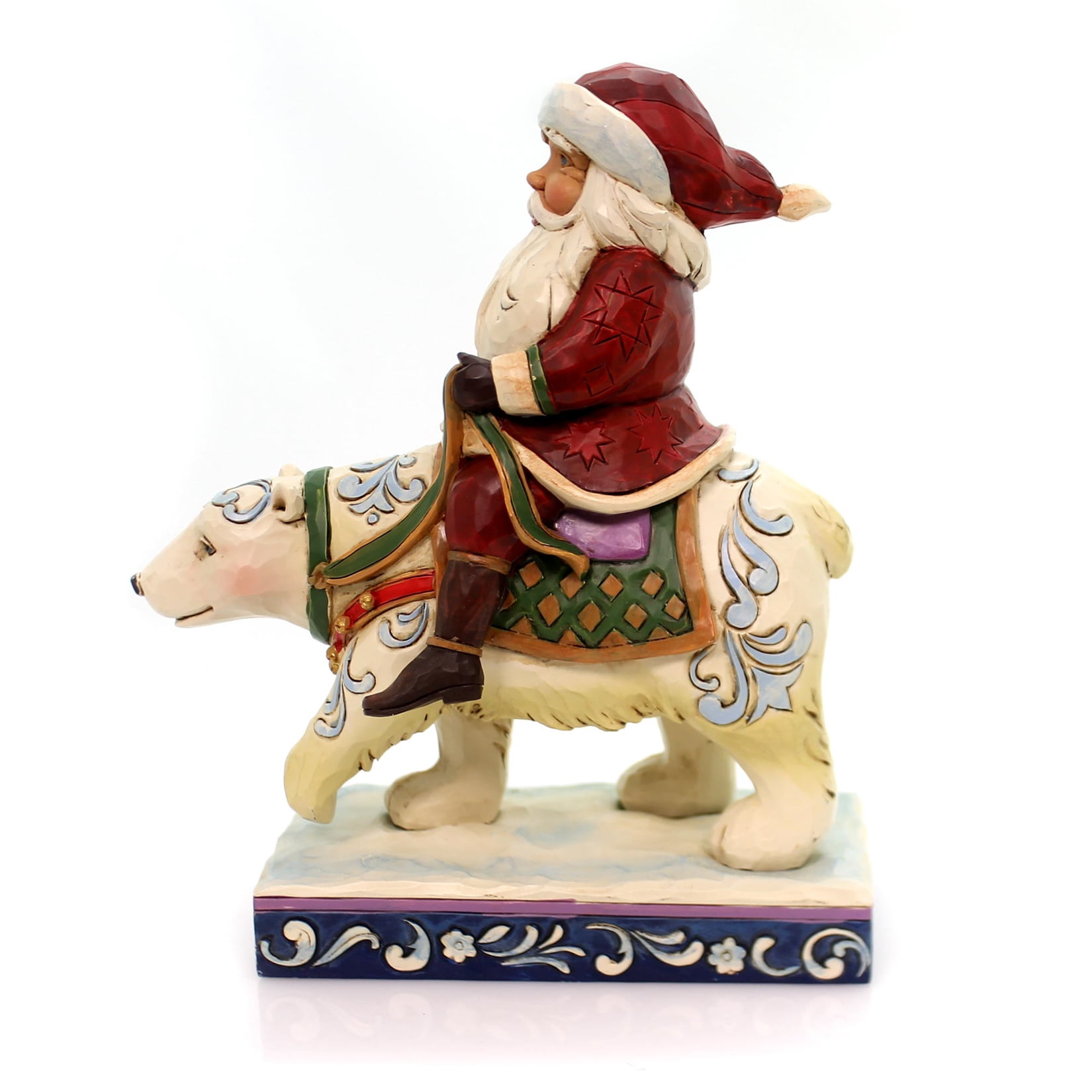 Jim Shore BEAR WITH ME Polyresin Santa Polar Bear Figurine 4058784