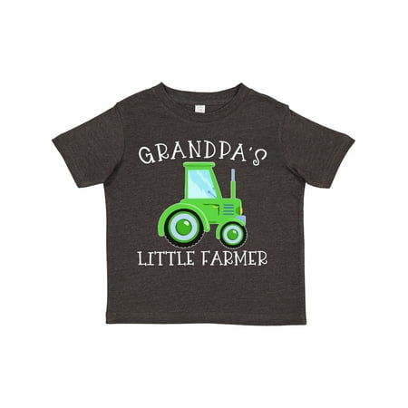 

Inktastic Grandpa s Little Farmer- Green Tractor Gift Toddler Boy or Toddler Girl T-Shirt