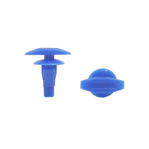 100 Pcs Plastique Bleu Voiture Garniture Pare-Chocs Fixation de Porte Clips Moulage Retenue Rivet
