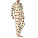 thumbnail image 2 of Fotbe Dachshund Dog Puppy Pijama de Hombre con Estampado de Manga Larga, Conjunto de 2 Piezas, Ropa de Dormir Suave y Cómoda con Bolsillos-Small, 2 of 7