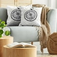 thumbnail image 5 of Ambesonne Compass Throw Pillow Cover 2 Pack, Vintage Sea Navigation, 20", Black White, 5 of 7
