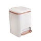 thumbnail image 4 of Cubo de basura para cocina con pedal y tapa a presión, cubo de basura doméstico, cocina Blanco 9L, 4 of 9
