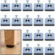 thumbnail image 1 of Deslizadores para muebles de servicio pesado Deslizadores de teflón autoadhesivos cuadrados con tornillos antivibración Deslizadores para muebles Azul Negro Skid Super Gliders (paquete de 16 25 mm x JAMW Sencillez, 1 of 5