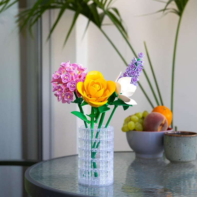 Brickcraft Lilac Building Kit (104-Piece Set), Bricktanicals